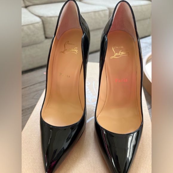 Christian Louboutin hot chick black heels. - Picture 4 of 6